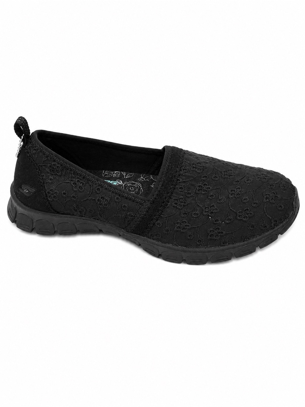 Skechers Lace Loafers 6.5M Black Memory Foam Slip On Shoes NWOT - Picture 4 of 4